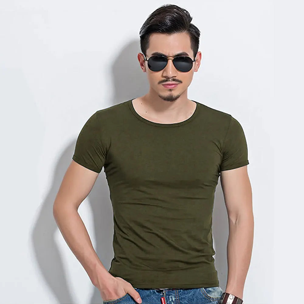 Camiseta Masculina Slim Fit Essential