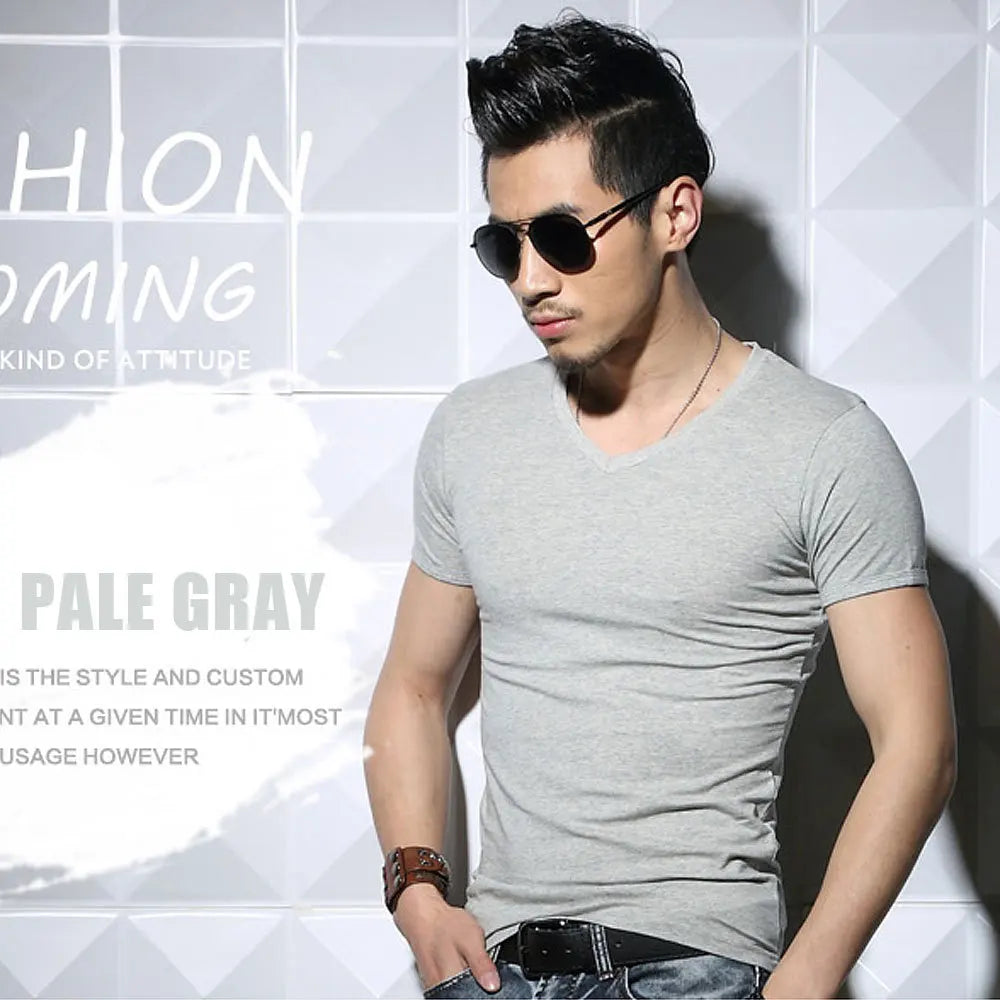 Camiseta Masculina Slim Fit Essential