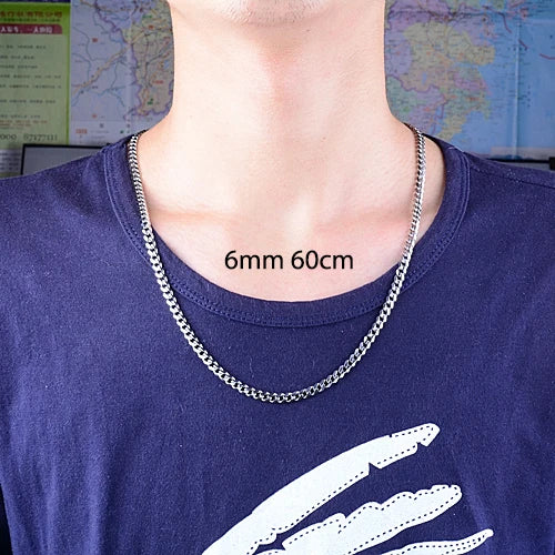 Corrente Masculina Cuban Link em Aço Inoxidável