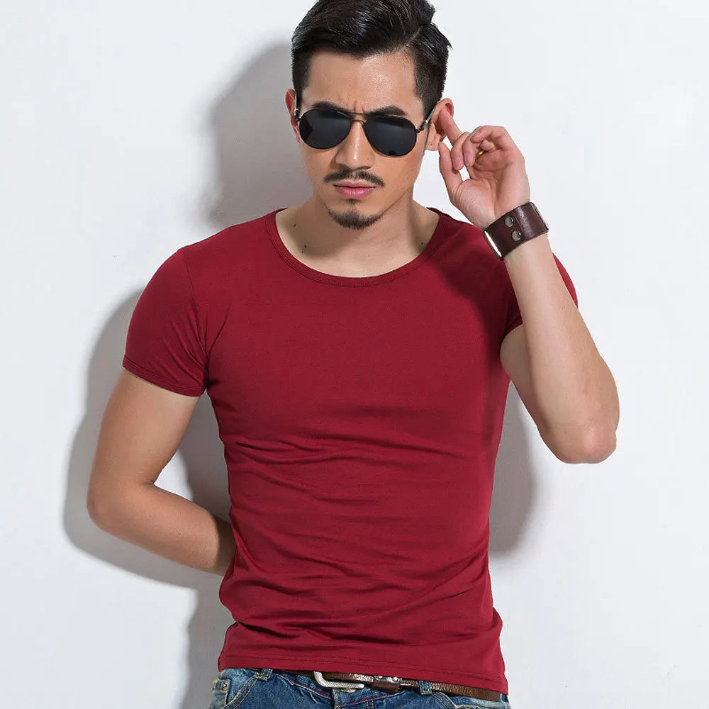 Camiseta Masculina Slim Fit Essential