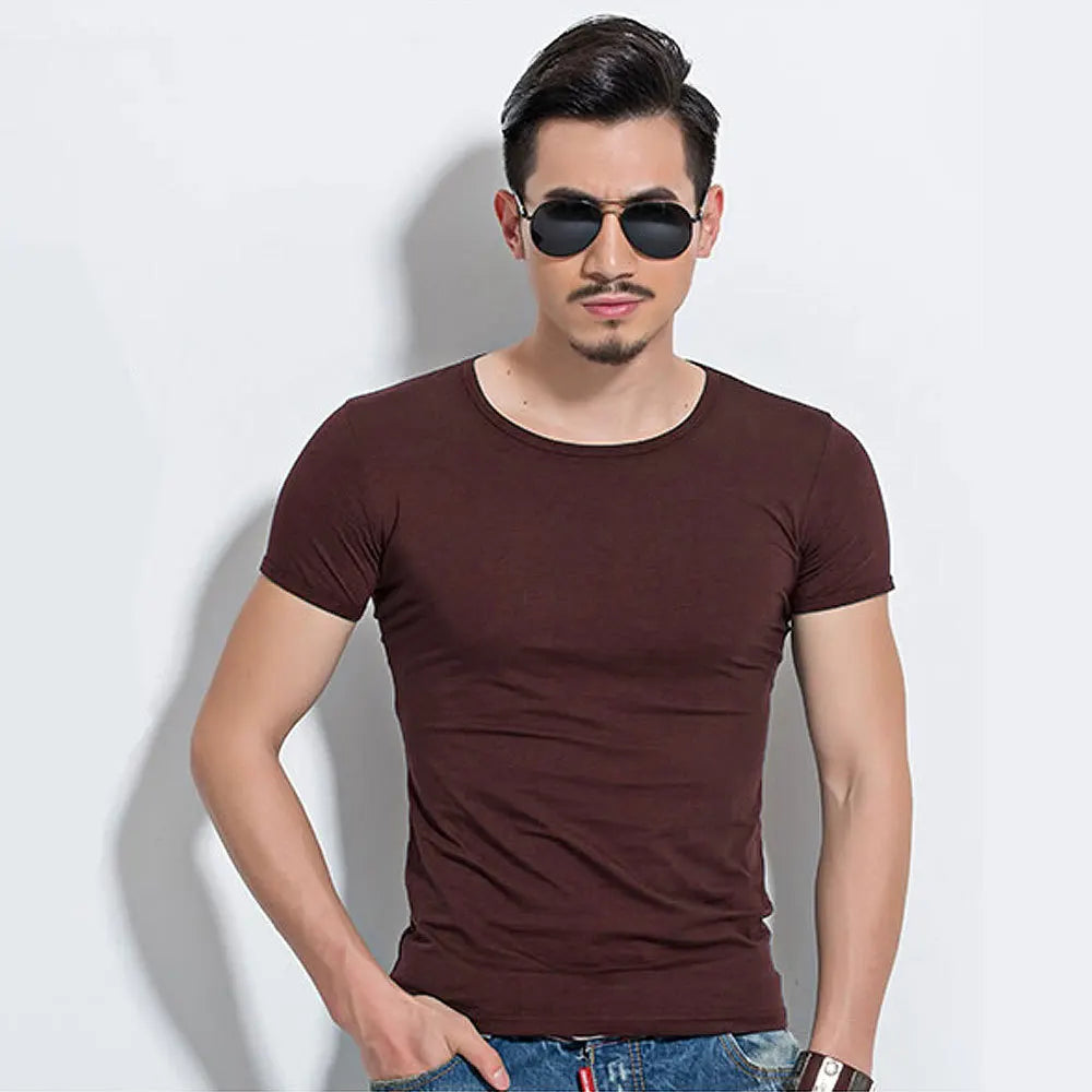 Camiseta Masculina Slim Fit Essential