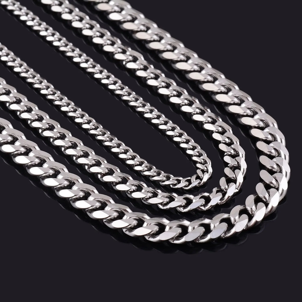 Corrente Masculina Cuban Link em Aço Inoxidável