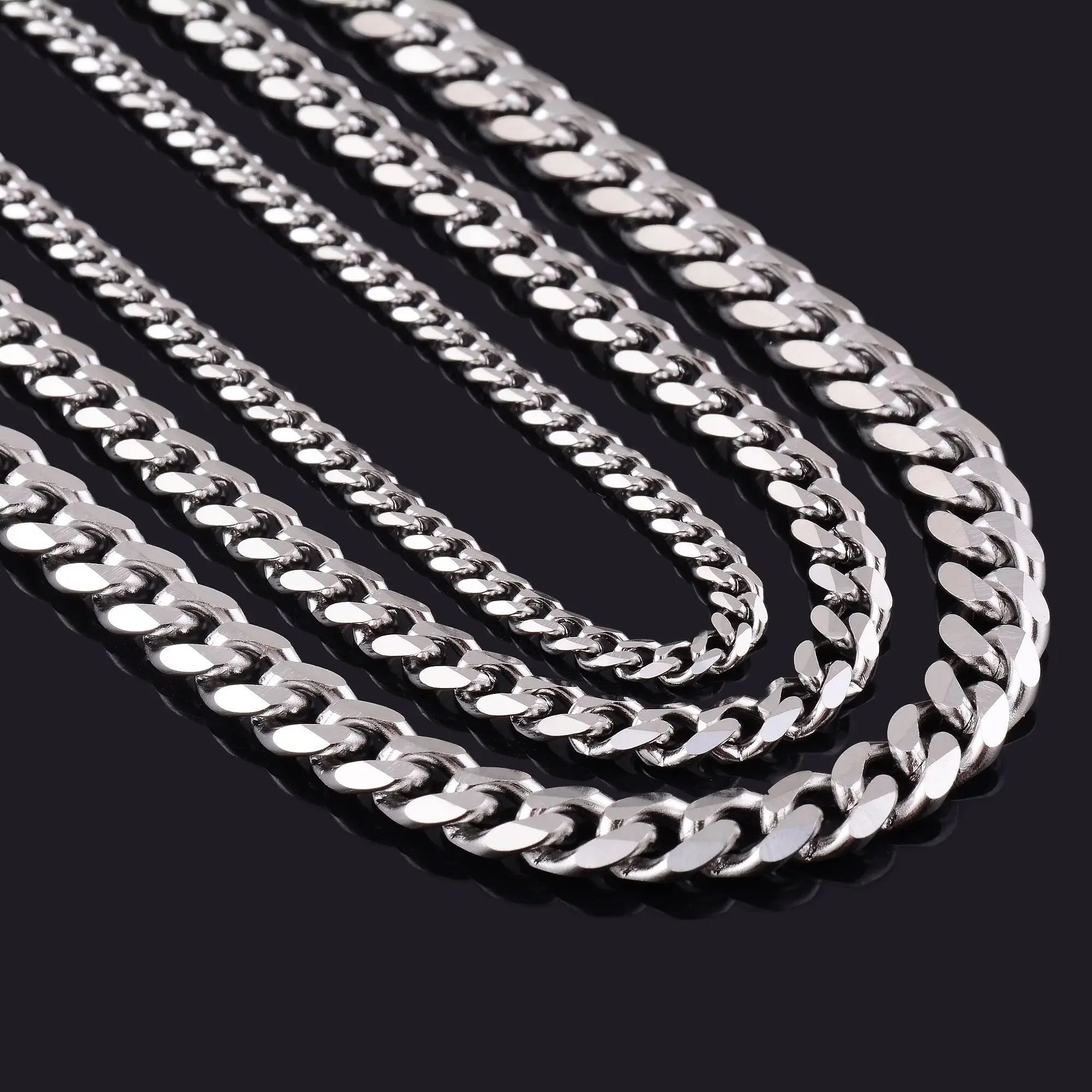 Corrente Masculina Cuban Link em Aço Inoxidável